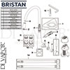 Bristan Champagne Easyfit Sink Mixer Kitchen Tap Spares